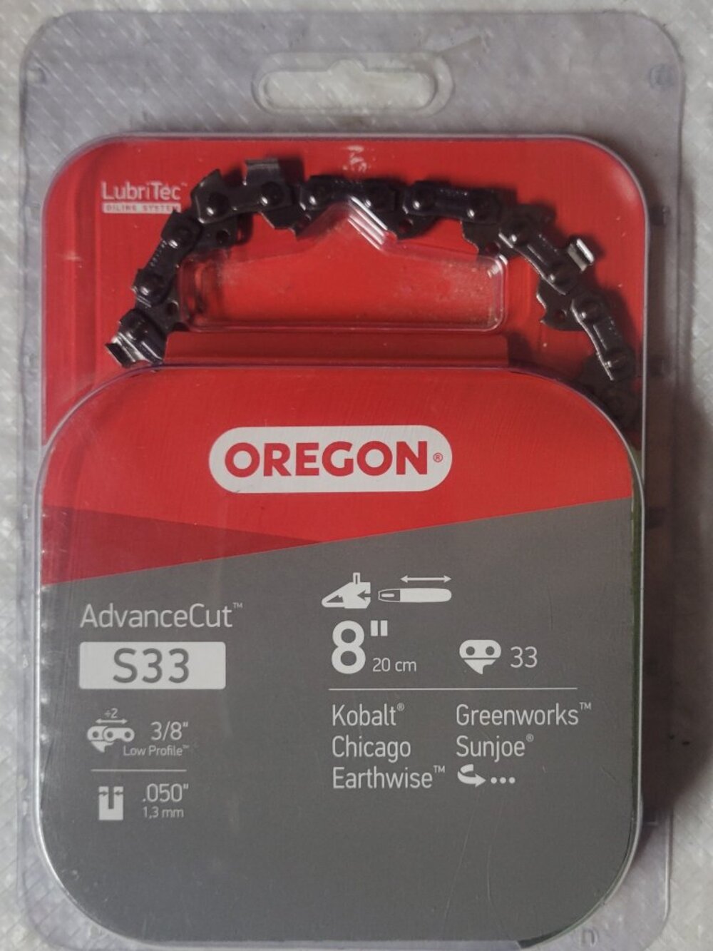 Oregon S33 AdvanceCut 8 inch Chainsaw Chain - NEW